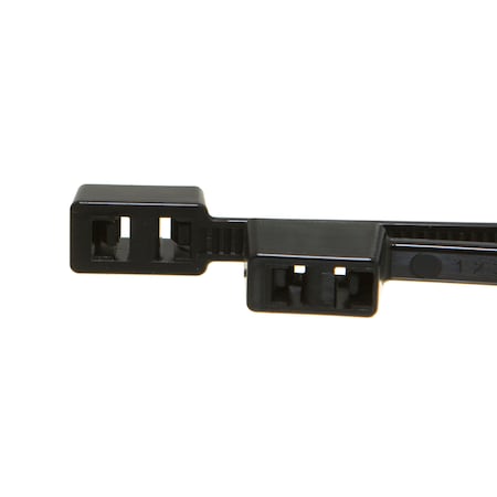 Us Cable Ties Cable Tie, 15", Double Head, UV Black Nylon, 100 Pack DH15B100